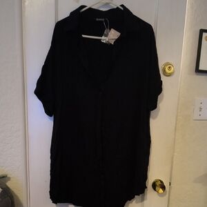NWT BloomChic | Elegant Black Button Down Shirt